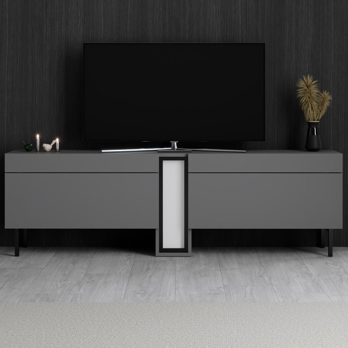Hanah Home Nova Soporte para TV Antracita con Iluminación LED Hanah Home Nova Soporte para TV Antracita con Iluminación LED